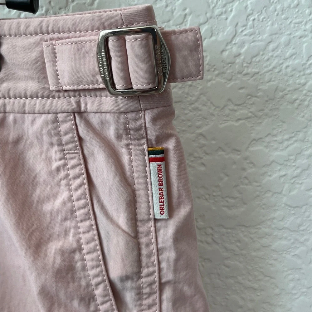 ORLEBAR BROWN Springer Slim Fit Short Length Swim Waist Adjust Pink Shorts Bath